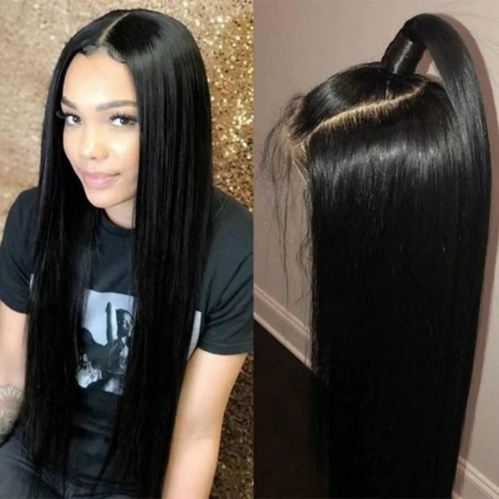 22” BLACK STRAIGHT LACE FRONT WIG *NEW*